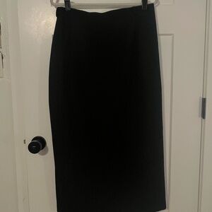 VTG Austin Reed Women’s Size 16 Black 100% Worsted Wool Pencil Skirt Lined NWT